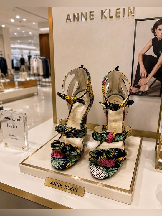 Anne Klein Shoes - Anne Klein Tropical Print Knotted Open-Toe Heels EXACTLY AS PICTURED ❤️